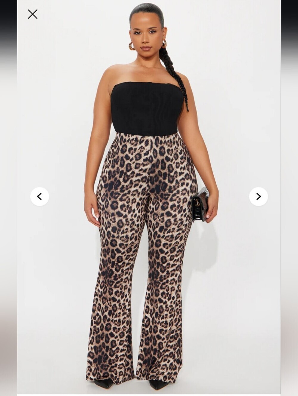 Fashion Nova Natural Instincts Leopard Flare Leg Pant 33 - Leopard 1X (EUC)